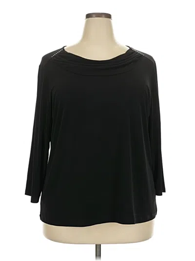 Pre-owned Allison Daley 3/4 Sleeve T-shirt In Black
