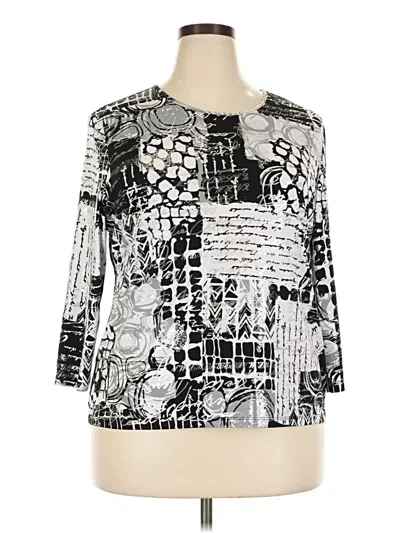 Pre-owned Allison Daley 3/4 Sleeve T-shirt In Silver