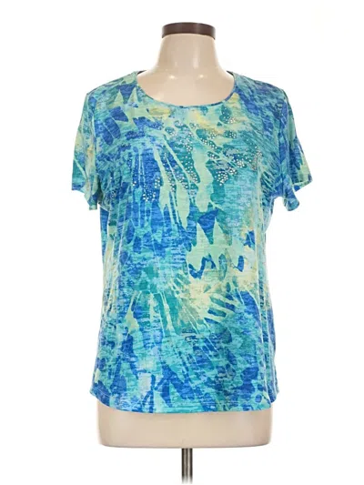 Pre-owned Allison Daley Active T-shirt In Blue