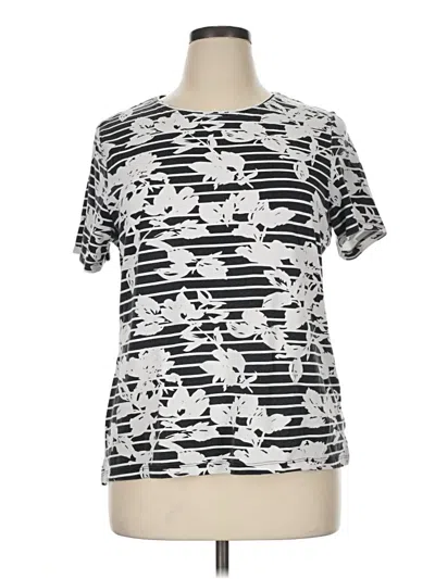 Pre-owned Allison Daley Active T-shirt In Silver