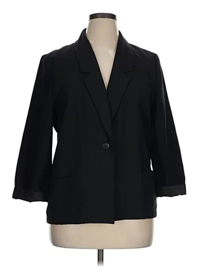 Pre-owned Allison Daley Blazer Jacket In Black