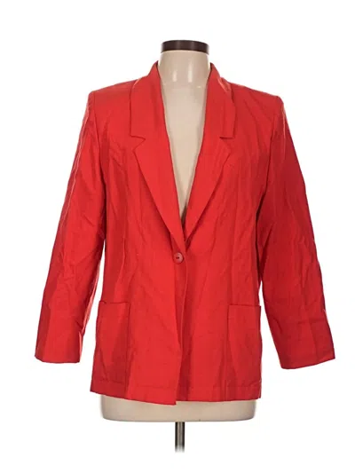 Pre-owned Allison Daley Blazer Jacket In Red