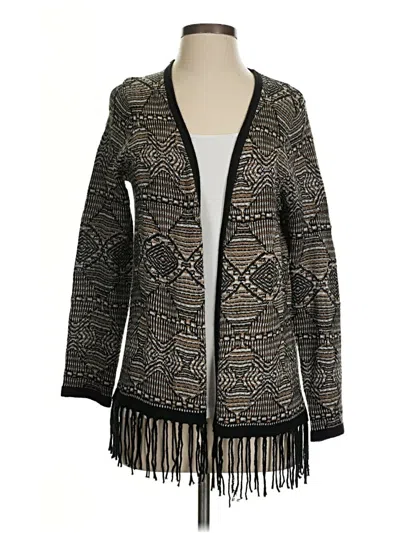 Pre-owned Allison Daley Cardigan Sweater In Black