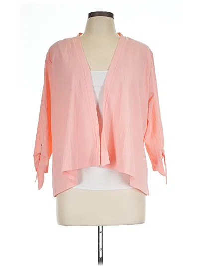 Pre-owned Allison Daley Cardigan Sweater In Pink