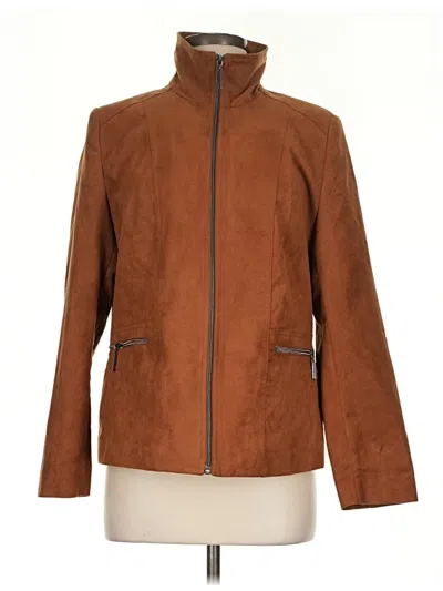 Pre-owned Allison Daley Cardigan Sweater In Tan