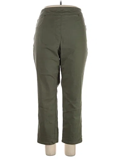 Pre-owned Allison Daley Casual Pants In Green