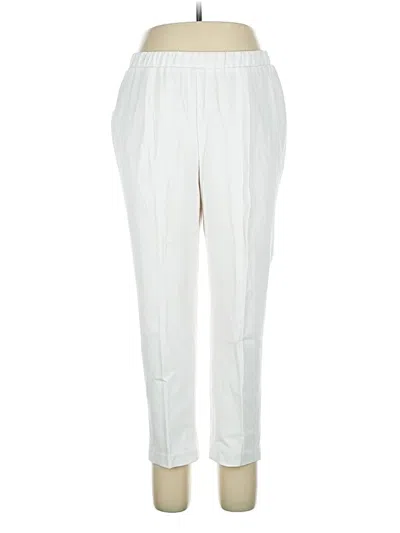 Pre-owned Allison Daley Casual Pants In White