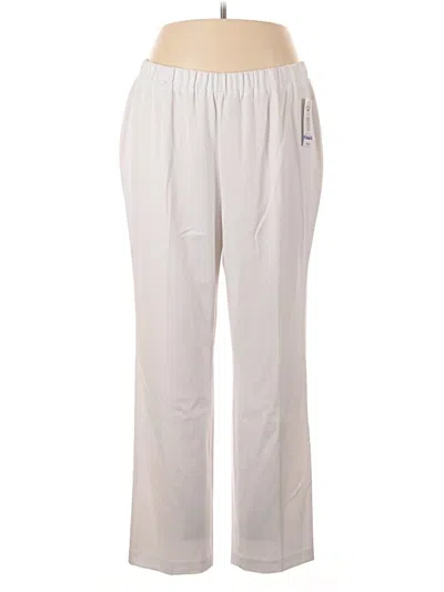 Pre-owned Allison Daley Casual Pants In White