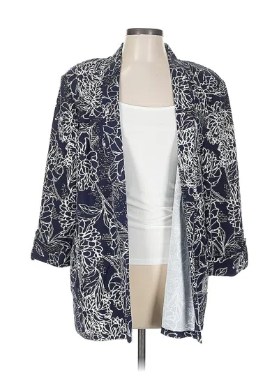 Pre-owned Allison Daley Kimono In Blue