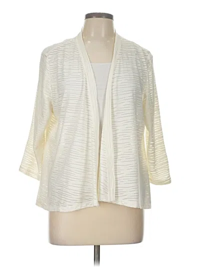 Pre-owned Allison Daley Kimono In White