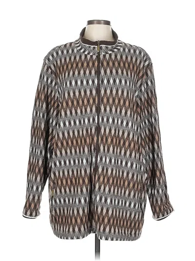 Pre-owned Allison Daley Poncho In Brown