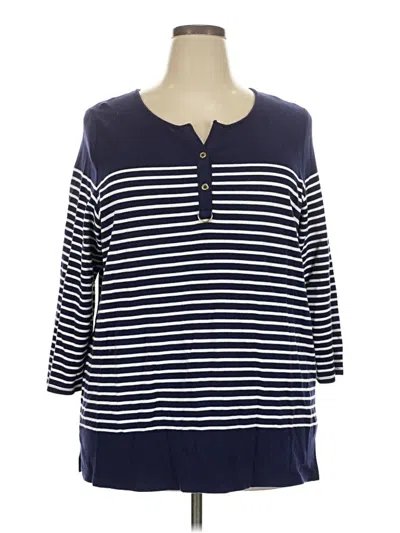 Pre-owned Allison Daley Pullover Sweater In Blue