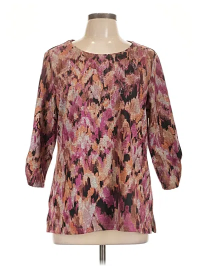 Pre-owned Allison Daley Pullover Sweater In Pink