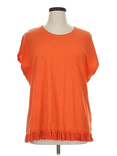 Pre-owned Allison Daley Short Sleeve T-shirt In Orange