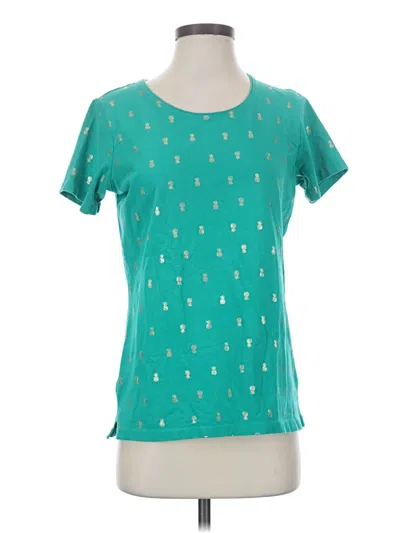 Pre-owned Allison Daley Short Sleeve T-shirt In Teal
