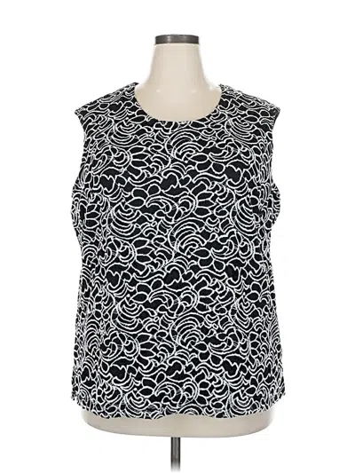 Pre-owned Allison Daley Sleeveless Blouse In Black