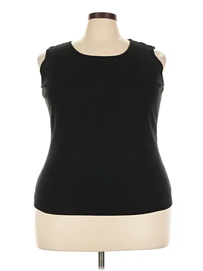 Pre-owned Allison Daley Sleeveless T-shirt In Black