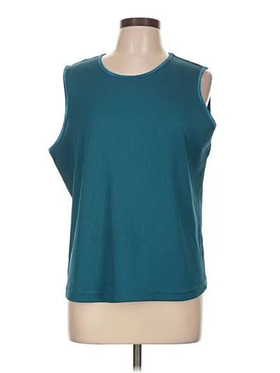 Pre-owned Allison Daley Sleeveless T-shirt In Teal