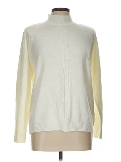 Pre-owned Allison Daley Turtleneck Sweater In Ivory