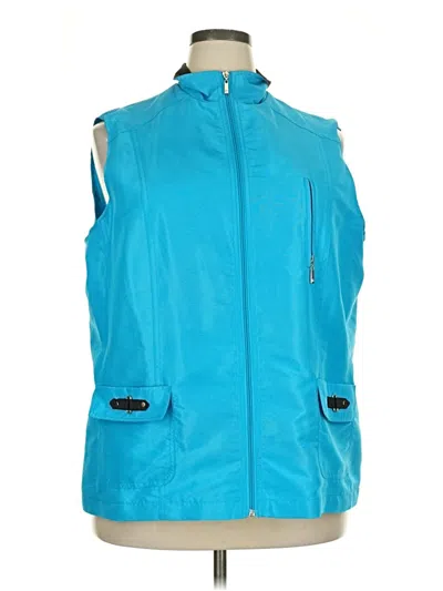 Pre-owned Allison Daley Vest In Blue