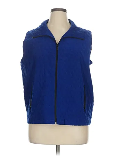 Pre-owned Allison Daley Vest In Blue