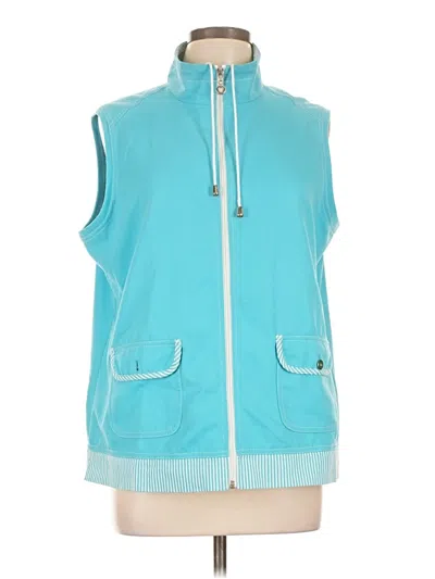 Pre-owned Allison Daley Vest In Blue