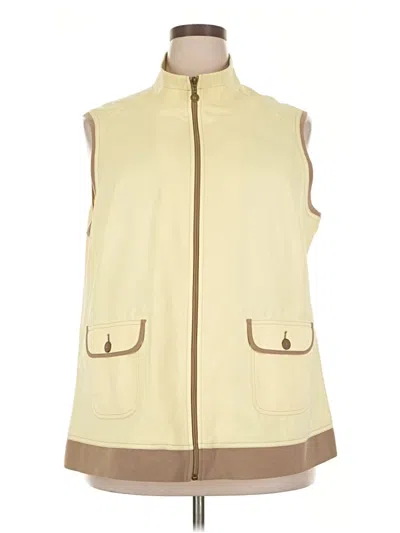 Pre-owned Allison Daley Vest In Yellow