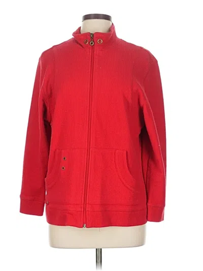 Pre-owned Allison Daley Zip Up Hoodie In Red