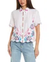 ALLISON ALLISON EMBROIDERED BUTTON-DOWN SHIRT