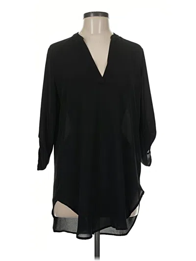 Pre-owned Allison Joy 3/4 Sleeve Blouse In Black