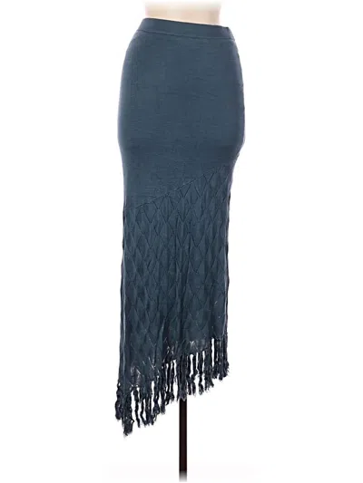 Pre-owned Allison Joy Casual Skirt In Teal
