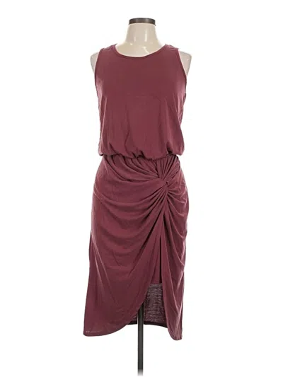 Pre-owned Allison Joy Cocktail Dress In Burgundy