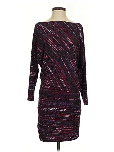 Pre-owned Allison Joy Cocktail Dress In Burgundy