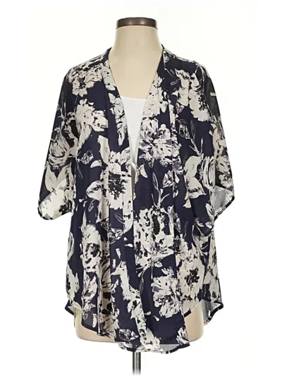 Pre-owned Allison Joy Kimono In Blue