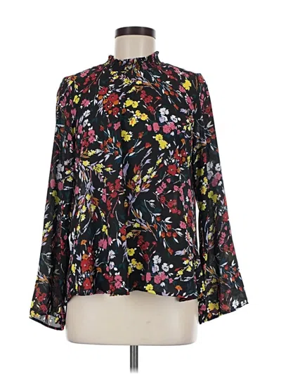 Pre-owned Allison Joy Long Sleeve Blouse In Black