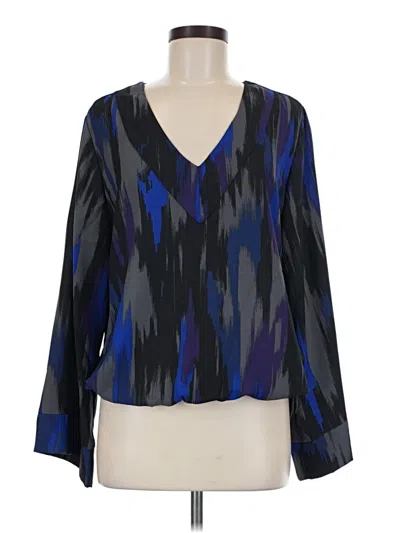 Pre-owned Allison Joy Long Sleeve Blouse In Blue