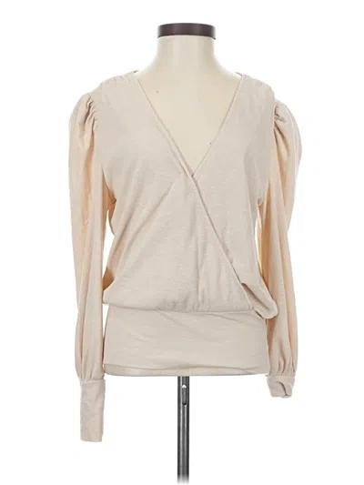 Pre-owned Allison Joy Long Sleeve Blouse In Brown