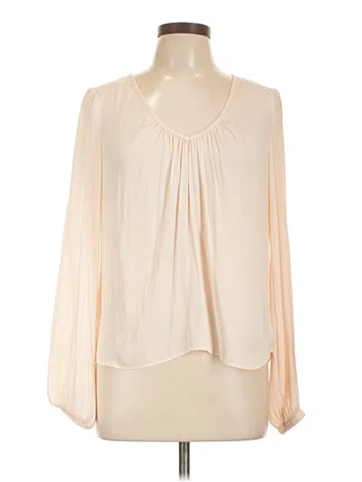 Pre-owned Allison Joy Long Sleeve Blouse In Ivory