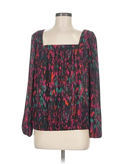 Pre-owned Allison Joy Long Sleeve Blouse In Pink