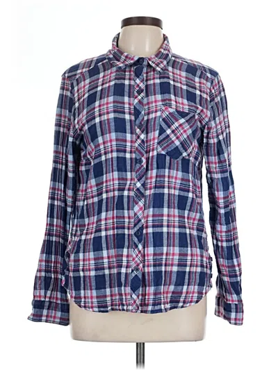 Pre-owned Allison Joy Long Sleeve Button Down Shirt In Blue