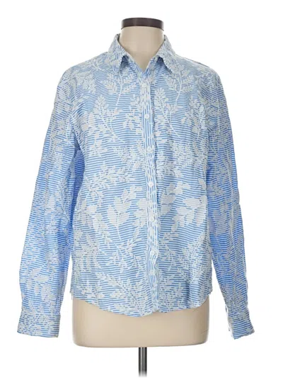 Pre-owned Allison Joy Long Sleeve Button Down Shirt In Blue