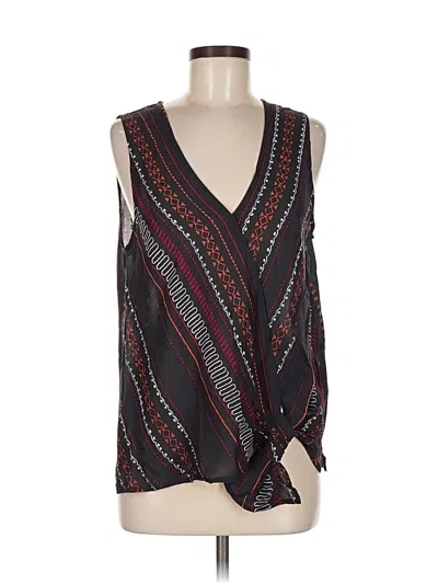 Pre-owned Allison Joy Sleeveless Blouse In Black