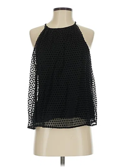 Pre-owned Allison Joy Sleeveless Blouse In Black