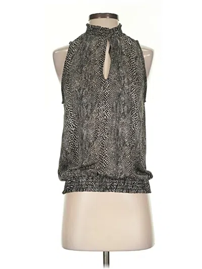 Pre-owned Allison Joy Sleeveless Blouse In Gray