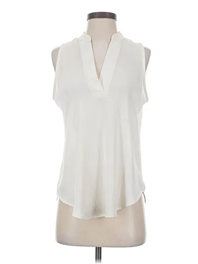 Pre-owned Allison Joy Sleeveless Blouse In Ivory