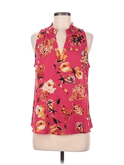 Pre-owned Allison Joy Sleeveless Blouse In Pink