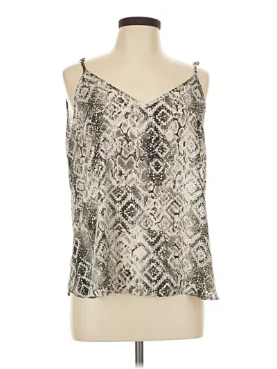 Pre-owned Allison Joy Sleeveless Blouse In Silver