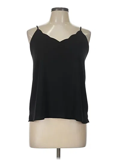 Pre-owned Allison Joy Sleeveless Top Black Halter Neckline Tops