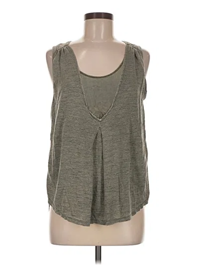 Pre-owned Allison Joy Sleeveless Top Gray Scoop Neck Tops