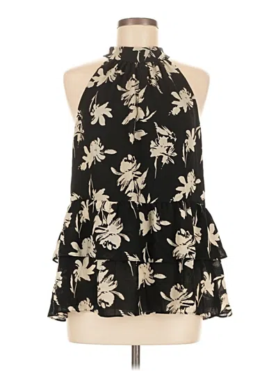 Pre-owned Allison Joy Tank Top Black Halter Neckline Tops